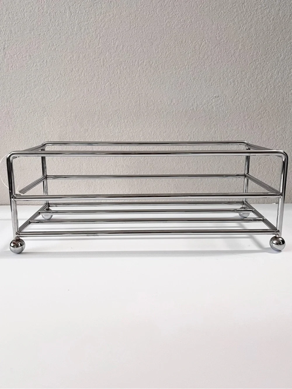 Chrome Metal storage bin